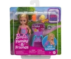 Barbie Mattel Barbės šeima ir draugai Chelsea klubas JBF46