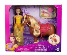 Mattel Lėlė princesė Bella su arkliu Phillippe