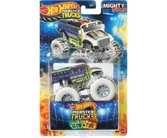 Mattel „Hot Wheels“ monstrų sunkvežimis „Live Glov &amp; Fire Važiuoklė“ galingas mišinys JCH47