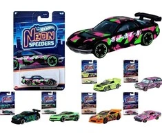 Mattel „Hot Wheels“ neoninių greičio palaikymo mašinėlių rinkinys 1:64