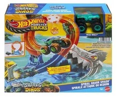 Mattel Hot Wheels Corkscrew Shark Smash JFR08 trasa