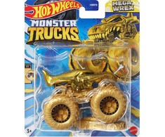 MEGA WREX automobilis Golden Monster Trucks Auksinis Gold Hot Wheels Cars Truck 1:64