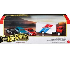 Mattel Žaislinis Hot Wheels Premium rinkinys su 3 automobiliais ir Team Transport 1:64