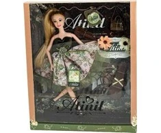 Mattel Lėlės žalia suknelė su gėlėmis