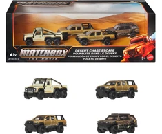 Mattel MB Film pustynny wyścig 4pak pojazdów (JMB53)