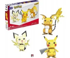 Mattel mega construx pokemon pikachu pichu raichu klocki