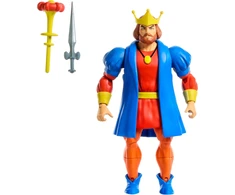 Mattel Origins He-Man Visatos meistrų kilmė Karalius Randoras Lankstoma figūrėlė Skeptras Kardas MOTU