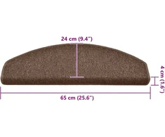 Savaime prilipantys laiptų kilimėliai 30 vnt. 65 x 24 x 4 cm