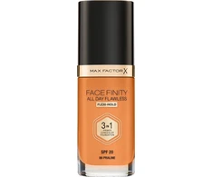 MAX FACTOR Max Factor, Facefinity All Day Flawless, matinis makiažo pagrindas, maskuoklis ir makiažo pagrindas 3 viename, 88, Praline, SPF 20, 30 ml Moterims