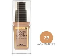 Max Factor Healthy Skin Harmony Liquid Foundation 79 Honey rusvai gelsvas SPF 20, 30 ml