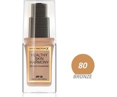 „Max Factor Healthy Skin Harmony“ skystas makiažo pagrindas, 80 bronzinė SPF 20, 30 ml