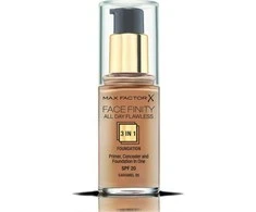 „Max Factor Face Finity All Day Flawless Kreminis“ makiažo pagrindas, 85 karamelės SPF 20, 30 ml