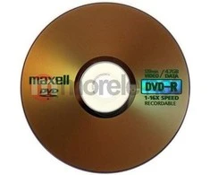 DVD-R diskai MAXELL, 4,7 GB, 16X, 120 min., 50 vnt., rietuvėje