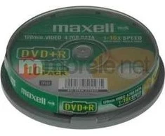 Maxell M160 tuščias DVD 4,7 GB DVD+R 10 vnt.