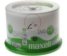 DVD Diskai - Maxell 4.7 GB 50 Vnt. Pakuotė