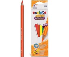 Carioca Neoninės pieštukinės kreidelės, 6 spalvos