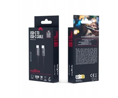 Telforceone Maxlife MXUC-12 cable USB-C - USB-C 1,0 m 100W juodas