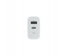 Maxlife MXTC-10-30AC PD QC įkroviklis 1x USB-C 1x USB 30W baltas