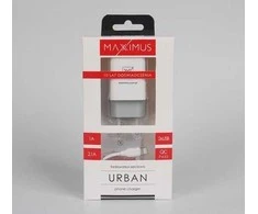 Tinklinis įkroviklis Maxximus Urban 2.1A Lightning, 2xUSB