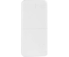 Maxximus POWERBANK MX COCO 10 000 mAh, 2xUSB, 10W Li-Po, baltos spalvos + kabelis micro USB