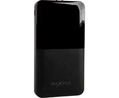 Maxximus POWERBANK MX ROTH 10 000 mAh, 2xUSB, 10W Li-Po, juodos spalvos, + kabelis micro USB