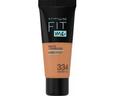 Maybelline Fit Me Matte + Poreless Liquid Foundation 334 Warm Tan, 30 ml