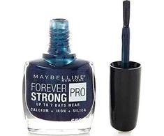 Maybelline Forever Strong Super Stay 7 Days Nagų lakas Nr. 650 Midnight Mėlyna, 10 ml