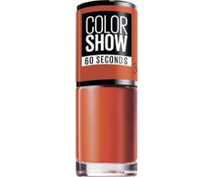 Maybelline Maybelline, „Color Show 60 Seconds“, nagų lakas, Nr. 341, oranžinis priedas, 7 ml