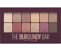 Maybelline MAY ES BURGUNDY BAR PALETTE NU 4 Burgun akių šešėliai Raudona Blizgučiai, Matinis
