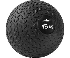 Mała Mažas medicininis kamuolys reabilitaciniams pratimams Slam Ball 23 cm 15 kg, REBEL ACTIVE
