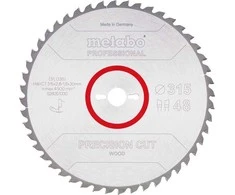 Pjovimo diskas medienai Metabo 628057000; 315x2,8x30 mm; Z48; 0°