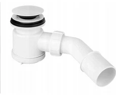 Mc Alpine Sifonas SIFONAS DUŠO PAdėklas CLICK-CLACK 50 mm Baltas ŽALVARIS