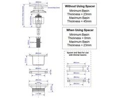 McAlpine Automat- spustelėkite 5 / 4 "didelis chromas (CWP60- CB)