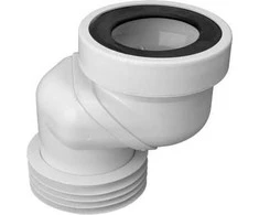„McAlpine“ kanalizacijos jungtis, trumpa, 80 mm ekscentrinė (WC-LO-8)