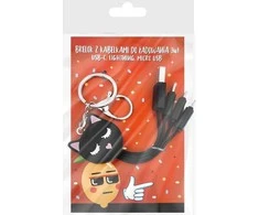 USB laidas MCD USB-A - USB-C + microUSB + Lightning, juodas (5903420909449)