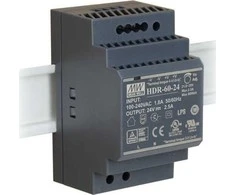 ĮKROVIKLIS IMPULSOWY NA SZYNĘ DIN MEAN WELL HDR-60-24 24V/60W/2.5A
