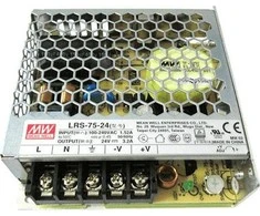 Mean Well LED maitinimo šaltinis 3.2A 76.8W 24V nuolatinės srovės IP20 (LRS-75-24)