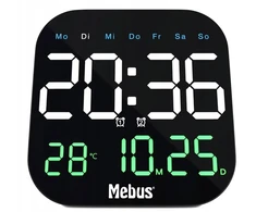 Mebus 19855 Kvarcinis sieninis skaitmeninis laikrodis