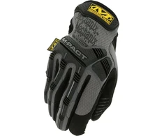 Mechanix Wear Pirštinės Mechanix M-Pact® 08 juodos/pilkos XL dydis. Velcro, TrekDry®, dirbtinė oda, delno, krumplių, Armortex®, pirštų apsauga, D30® apsauga nuo vibracijos