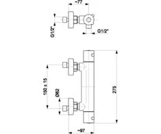 Medaus baterija KFA Chromo moza (5736-010-0)