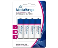 MediaRange anglies-cinko baterijos AA 1.5V/4 vnt. (MRBAT144)