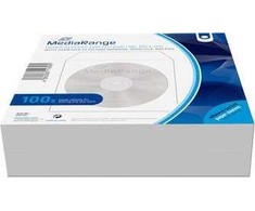 MediaRange BOX162 CD dėklai Dėklas kišenė 1 diskas Baltas