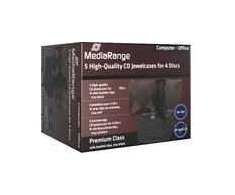 MediaRange CD/DVD Futerał 4x - 5 vnt (BOX34-4)