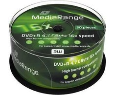 MediaRange DVD- R 4.7 GB 16x 50 vienetų (MR445)