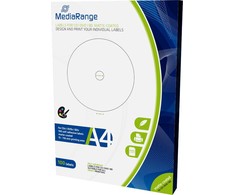 Mediarange Matinės viso veido CD/DVD etiketės, 100 vnt MRINK130