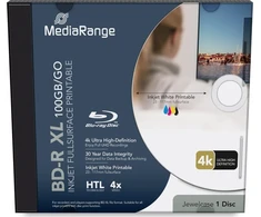 MediaRange MediaRange BD-R XL 100GB 4x bedruckbar Disc im Jewelcase