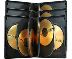 MediaRange DVD-Leerhülle für 8 Dics 27mm juodas 3pcs
