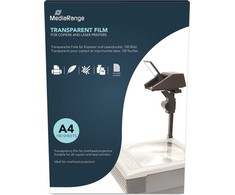 MediaRange „Over Head“ projektoriaus plėvelė A4, padengta iš abiejų pusių, 100 vnt.