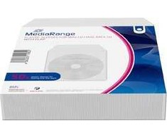 MediaRange Torby plastikowe Mini CD-R u. Mini DVD-R opakowanie 50 vnt