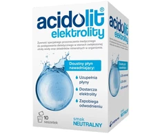 Medicinae Acidolit Elektrolitų rehidratacijos formulė kūdikiams ir suaugusiesiems, 10 pakelių